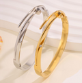 Luxury Gold-Plated Stainless Steel Bracelet for Men